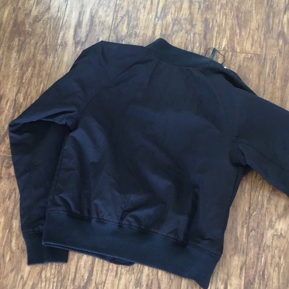 NWT Black Hershel Bomber Jacket Small Button - Picture 7 of 7
